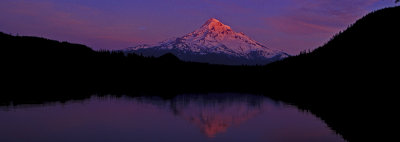 Sunset, Mount Hood and Lost lake, Oregon