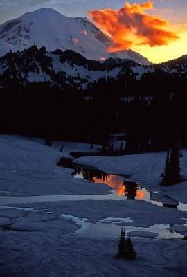 Sunset, Mount Rainier National Park, Washington