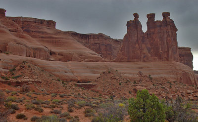 Three  Sisters (Three Gossips),  Arches National park