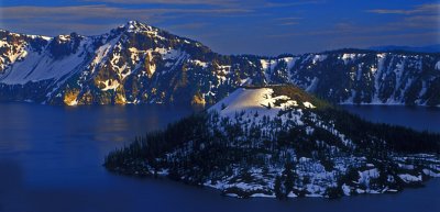 Crater Lake and Wizard Island, Crater Lake National Park, Oregon