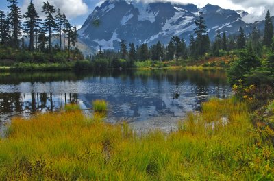 Mount Shuksan and Picture Lake, Washington