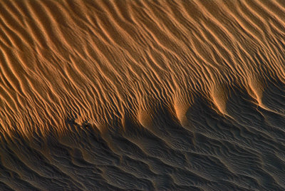 death valley, a drama of light and shadow