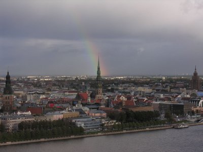 Rainbow over Riga