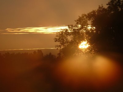 Sunrise near Karkli, Cesvaine region