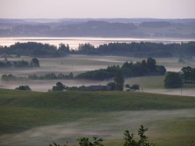 View from Makonkalns on Razana
