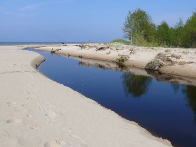 Mazirbe river in Slitere National park
