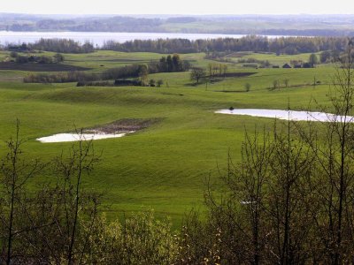 View on Razna lake from Makonkalns, Latvia