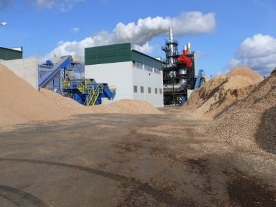 Latgran wood pellet plant in Jekabpils