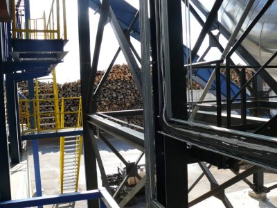 Latgran wood pellet plant in Jekabpils