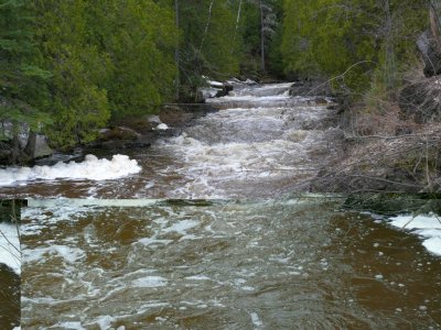 Lake Superior shore north from Duluth