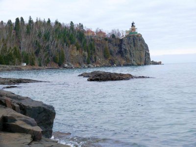 Split Rock lighthouse and area