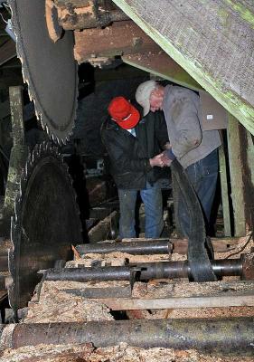 Steve and Gene working on the sawdust conveyer drive ----- IMG_0749a.jpg