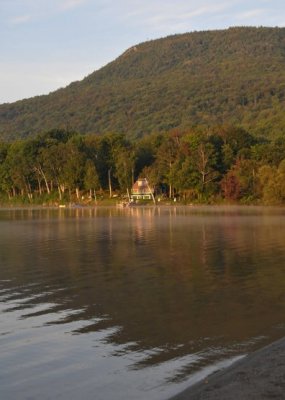 Early Morning Lake/Tower