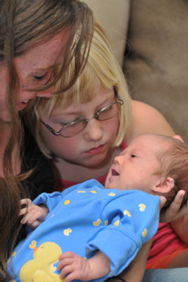 With His Sister & Em