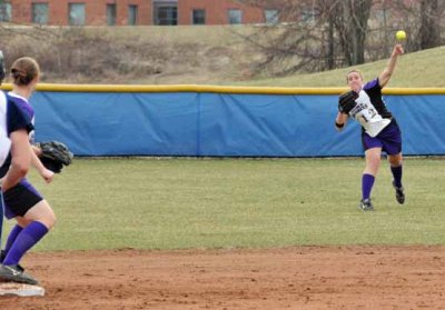 Lindsay Doubles Off the Runner