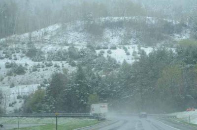 Snow 100 Miles South of St. Albans