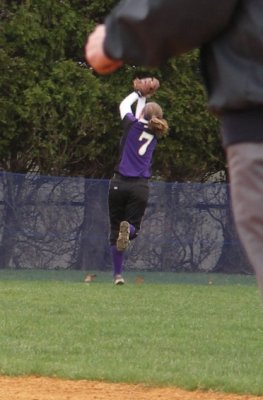 Katelyn Running Catch in Deep Center