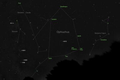 Ophiuchus, Serpens Cauda-Caput & Scutum