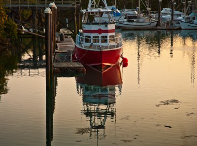 Boats in Brookings Harbor, Oregon