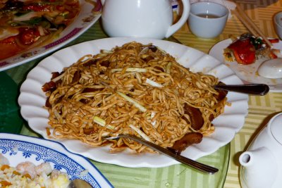 Shredded Mushroom E Fu Noodle