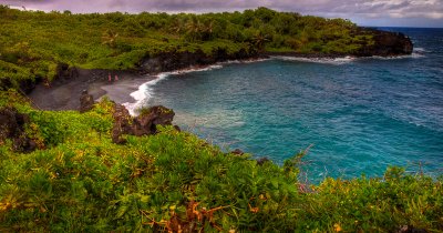 Black Sand Beach, Wainapanapa State Park, Maui, Hawaii