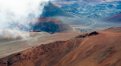 Dramatic landscape of Haleakala National Park (2), Maui, Hawaii