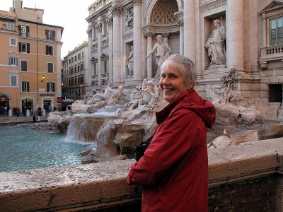 At Trevi Fountain