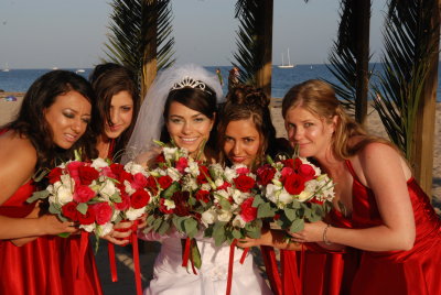 Bride and Bridesmaids