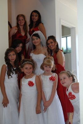 Bride and Bridesmaids