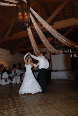 Bride and Groom Dancing