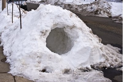 I hope they can hear the snow plows coming!