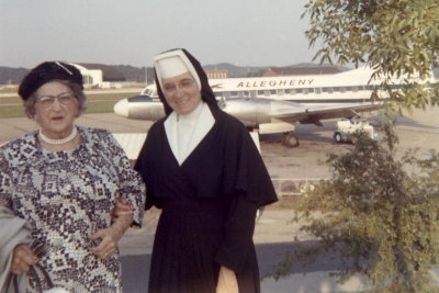 Nan & Helen at Charleston, WV airport