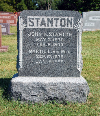 John Hall Stanton was the fourth of six children born to, Judge William Munkers Stanton & his wife, Cytnhia Belle [HALL] Stanton on, 03 May 1876. He married, Myrtle Lenore Cline. Together this couple would share four known children