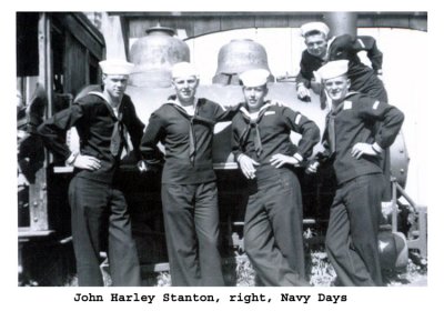 Navy Days. The original copy of this photograph is owned by, Kay Linda [STANTON] Burnos, and Karen Sue [STANTON] Stadler. They've donated a copy for our use here. 