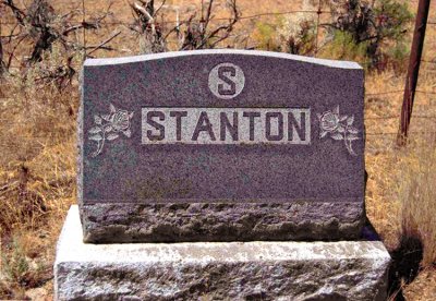 Shown above is the Stanton family stone for, James William Stanton, his wife, Sarah Elizabeth [MILLER] Stanton, and their son, J. Glenn Stanton. It's located in Mill Creek Cemetery, Crook County, Oregon.