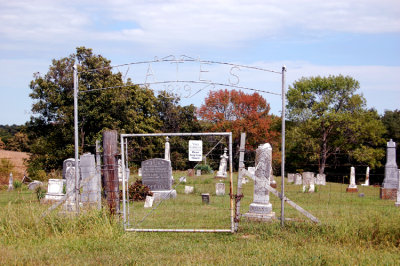 This wonderful old cemetery is located north of Dearborn, just across the Platte County line into Buchanan County, Missouri. My wife, eight week old daughter and I walked it in September of 2007. Many STANTON's, KIRKMAN's, CAMPBELL'S, and YATES's are buried here.