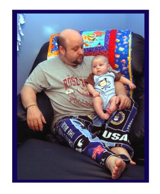 Richard and Isaac just hanging out on a lazy Saturday afternoon.