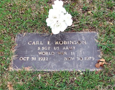 Shown above is the gravestone of Carl Everett Robinson. Carl was the eighth child, and the fifth boy born to Arthur George Robinson and his wife, Roselee [St. Armour] Robinson. Carls rests in Elk Cemetery, Elk TWP., Sanilac County, Michigan.
