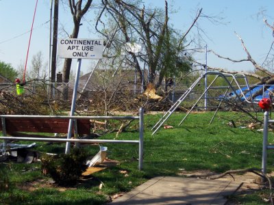 Again, the children's playground of Continental Apartments.
