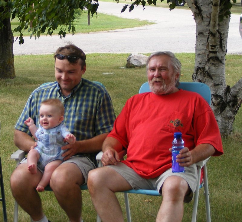 Jack with dad and gramps