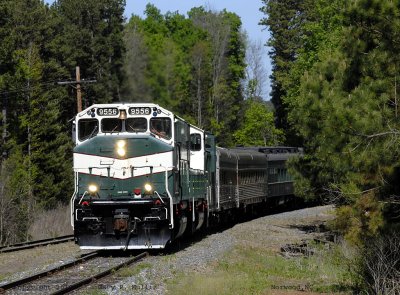 Rounding the curve at Norwood to make a stop for supplies.jpg
