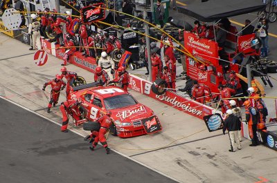 The Bud team making a stop