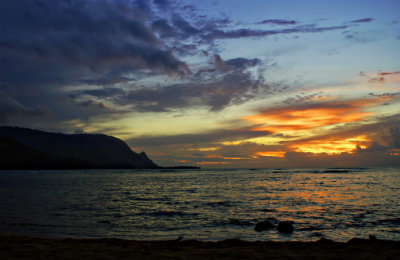 Sunset, Hanalei Bay
