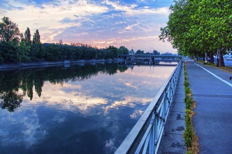 Dawn on the Vltava