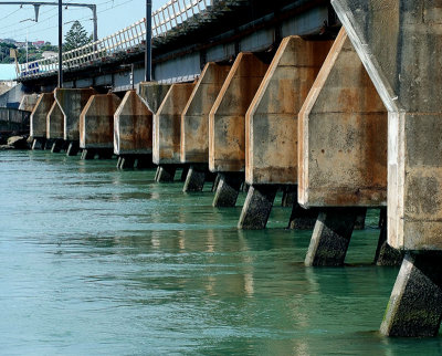 Rail bridge at Paremata