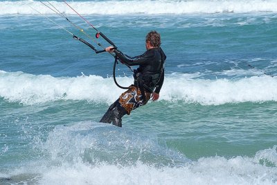 Kite Surfing at Lyall Bay