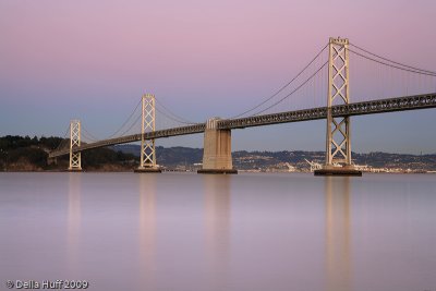 Bay Bridge Alpenglow Reflection