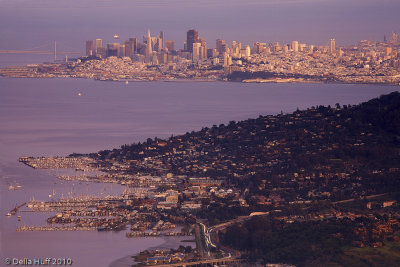 San Francisco from Mt. Tam Summit, Violet Twilight