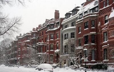 Commonwealth Avenue in Winter