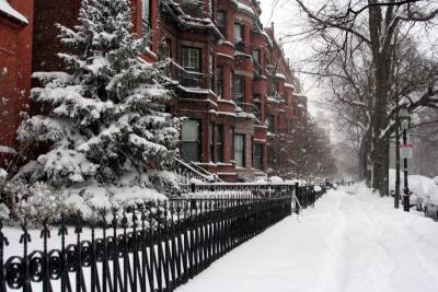 Marlborough Street in Winter
